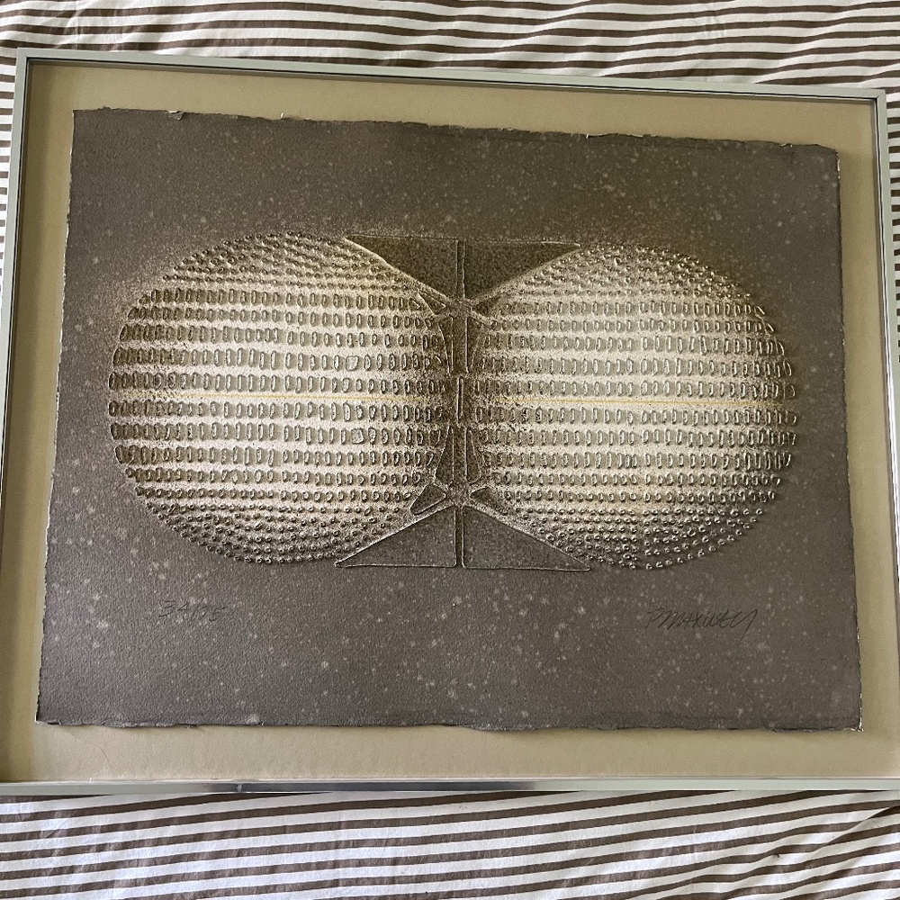 Paul Maxwell Original Large Cast Paper Artwork Signed, Number 34/75